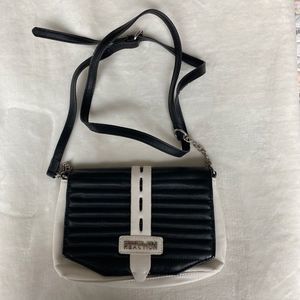 Kenneth Cole Reaction black and white purse